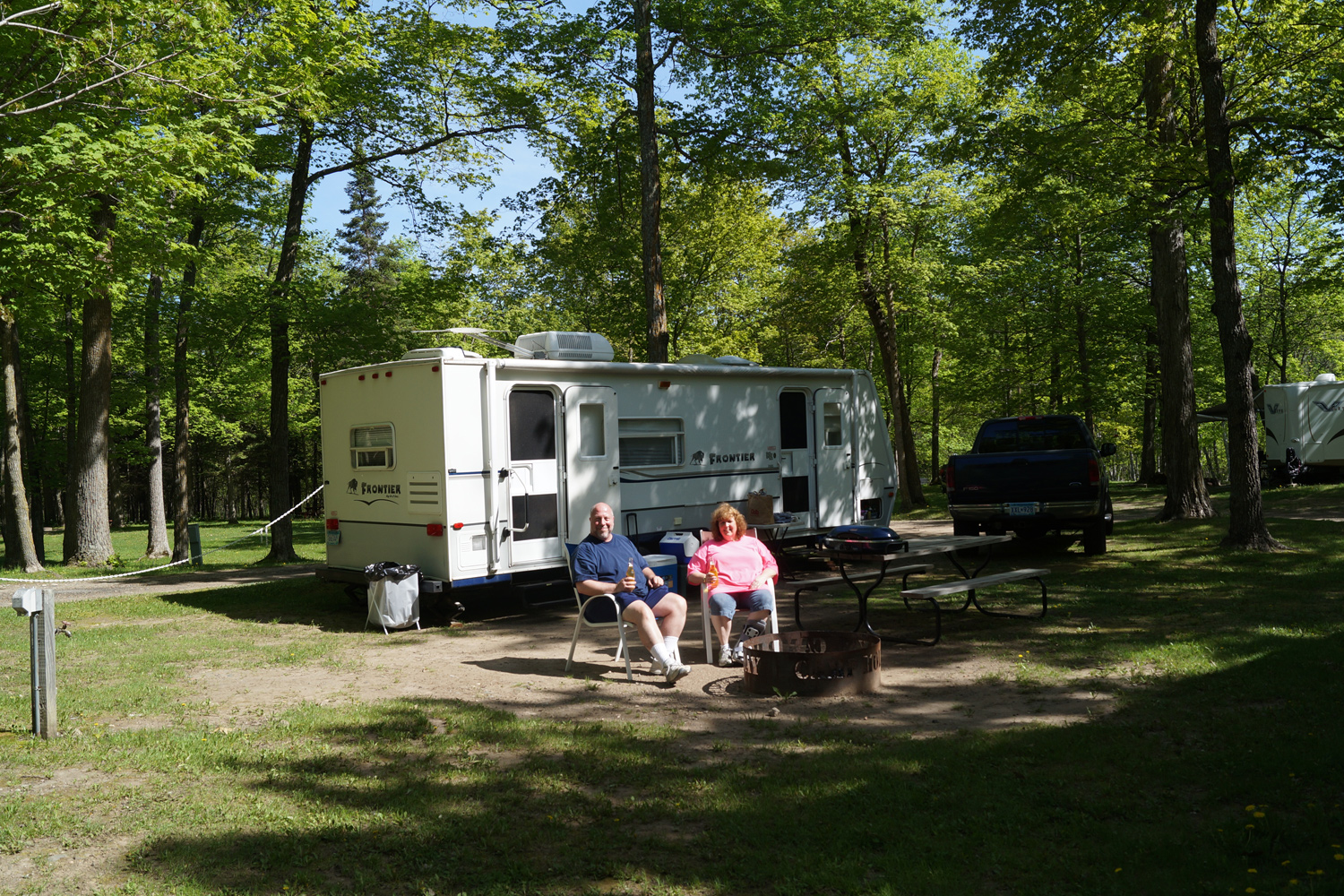 Site 20 full hook up... Just one of our many beautiful relaxing camp sites.